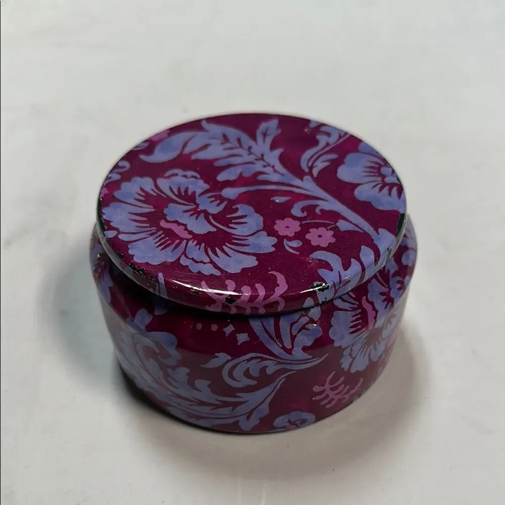 Anthropologie Liz Floral Night Gardenia Candle Tin